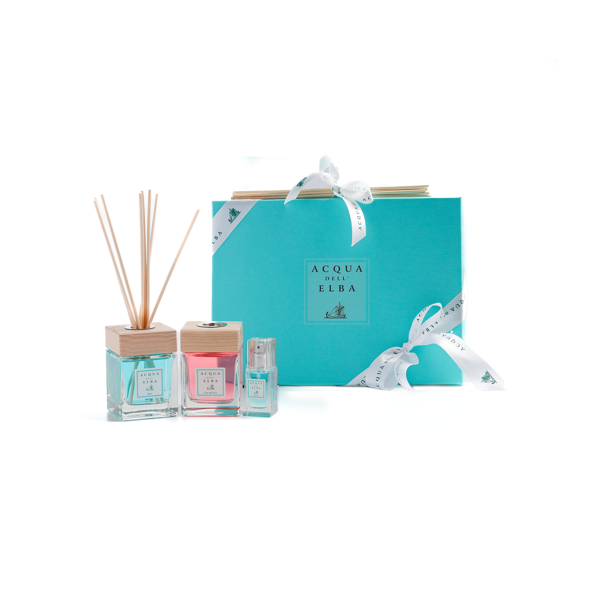 علبة هدية - معطر المنزل ماري 100 مل + معطر المنزل كالا ديل فيكو 100 مل + معطر للمنزل ماري 15 مل