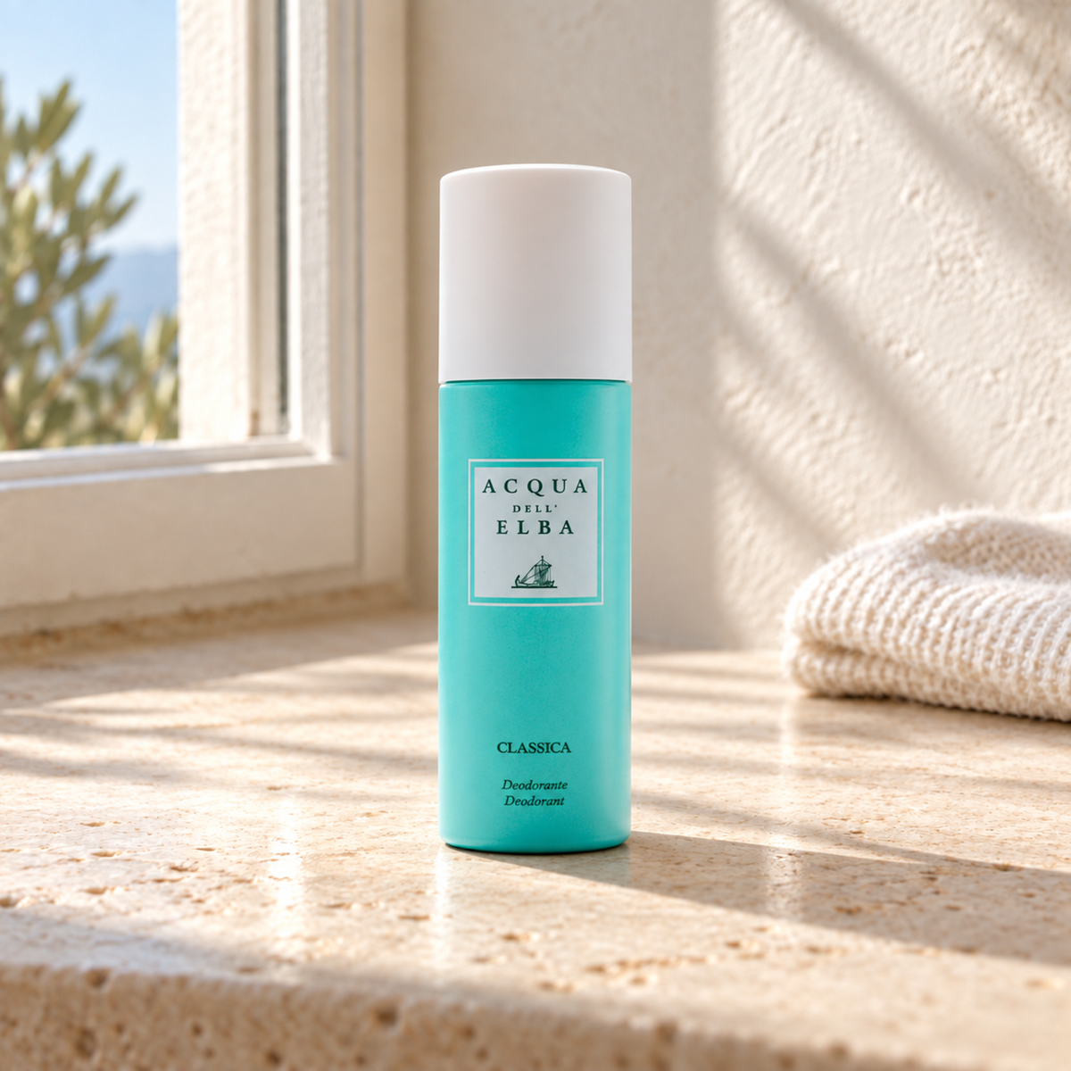 DEODORANT CLASSICA MAN — natural window-light lifestyle