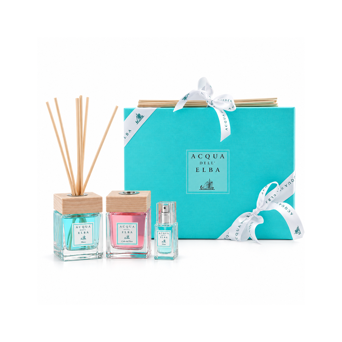 علبة هدية - معطر المنزل ماري 100 مل + معطر المنزل كالا ديل فيكو 100 مل + معطر للمنزل ماري 15 مل