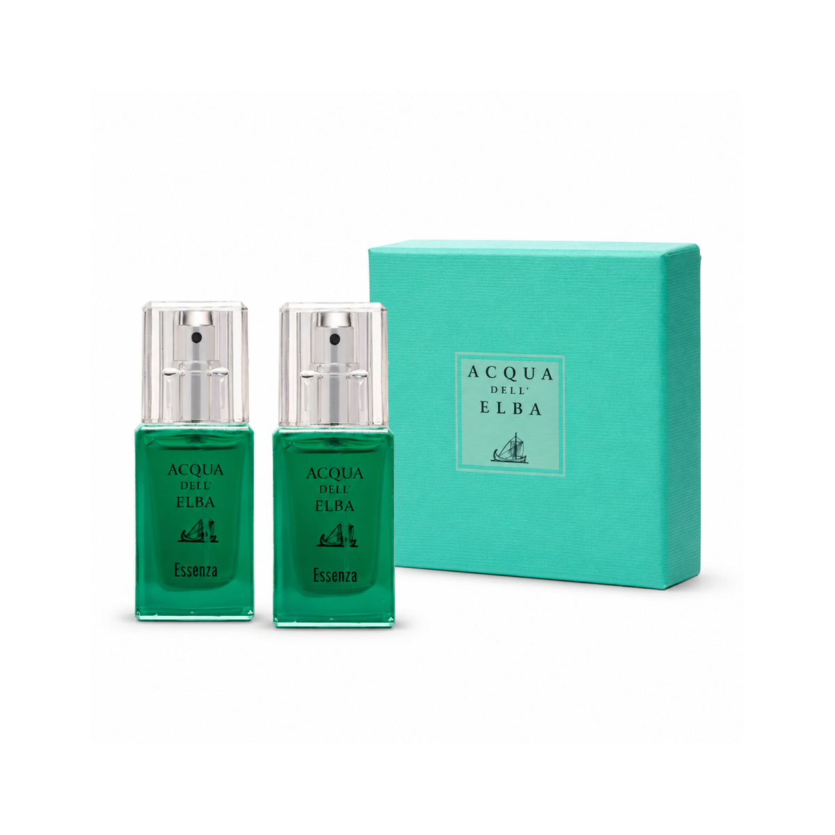 GIFT BOX MIA ESSENZA MAN — complete gift set, white studio background