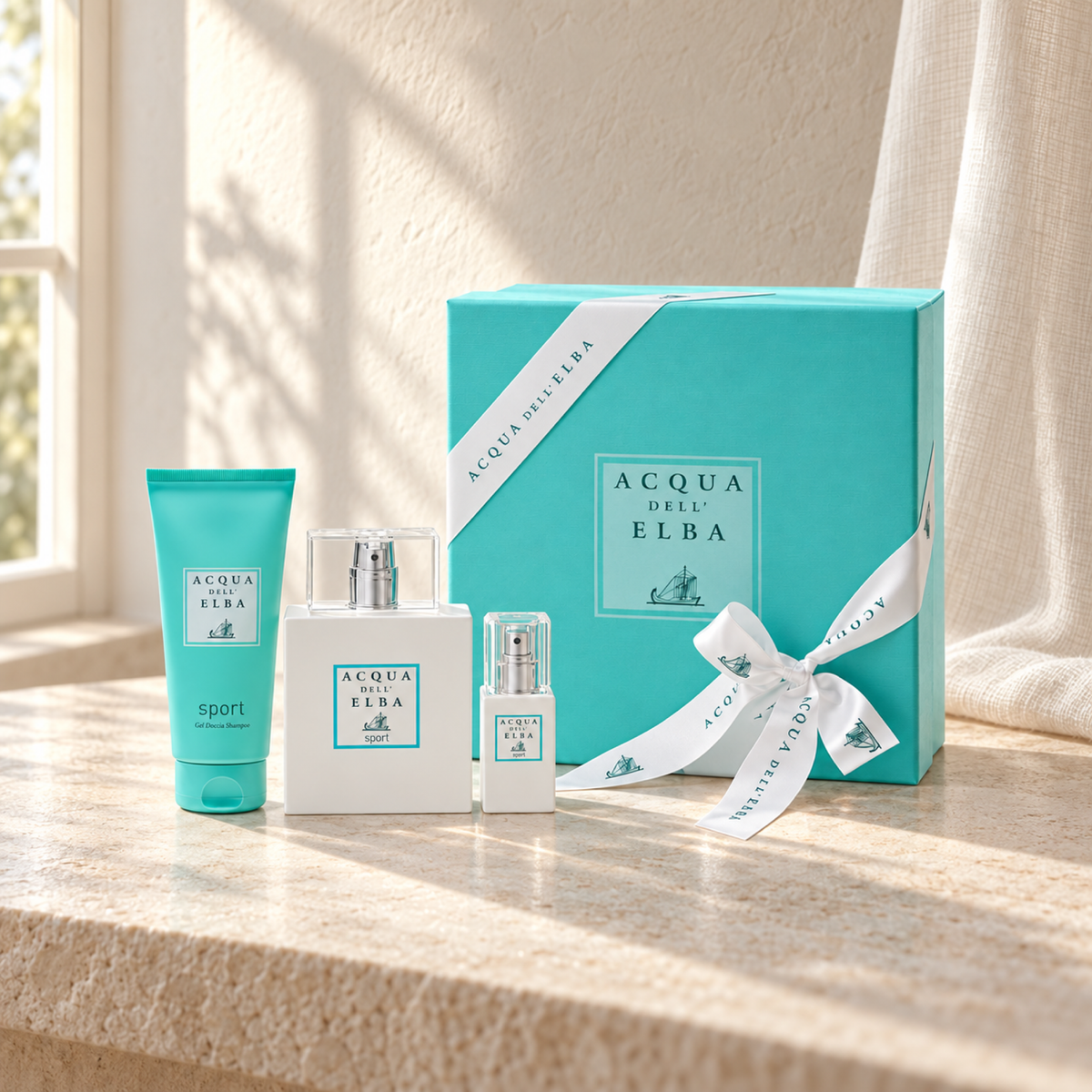 علبة هدية سبورت - عطر 100 مل + جل استحمام 75 مل + عطر 15 مل