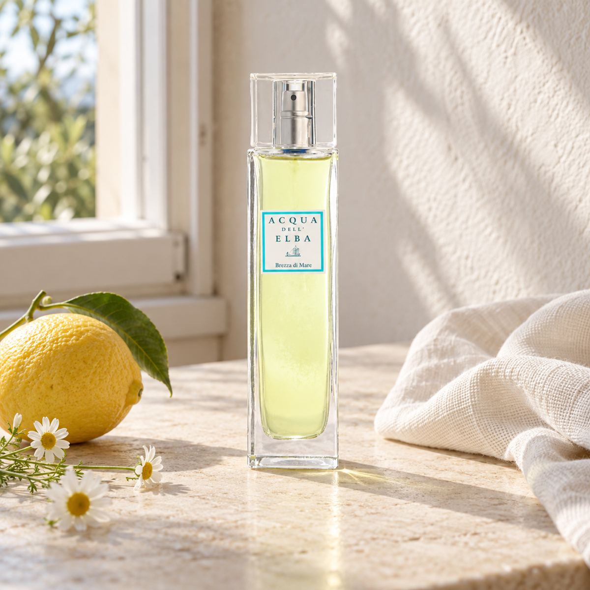Acqua dell'Elba Brezza di Mare Room Spray 100 ml — natural window-light lifestyle